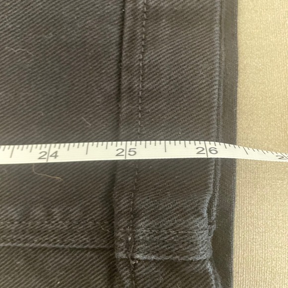 TNA Black Cotton Carpenter Pants High Waisted Wide Leg Utility Workwear Size 2 - Picture 6 of 8